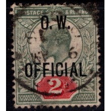 Edward VII overtryk O.W. OFFICIAL.